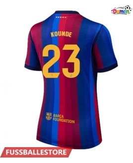 Günstige Barcelona Jules Kounde #23 Heimtrikot Damen 2026-27 Kurzarm